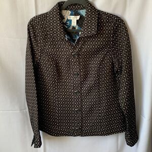 christopher & banks Boho Quilted Reversible Jacket